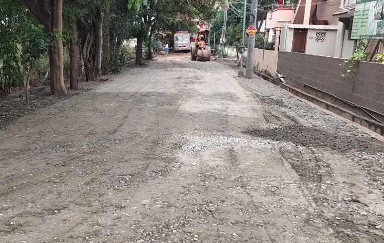  	Road Construction work at ward no. 76
