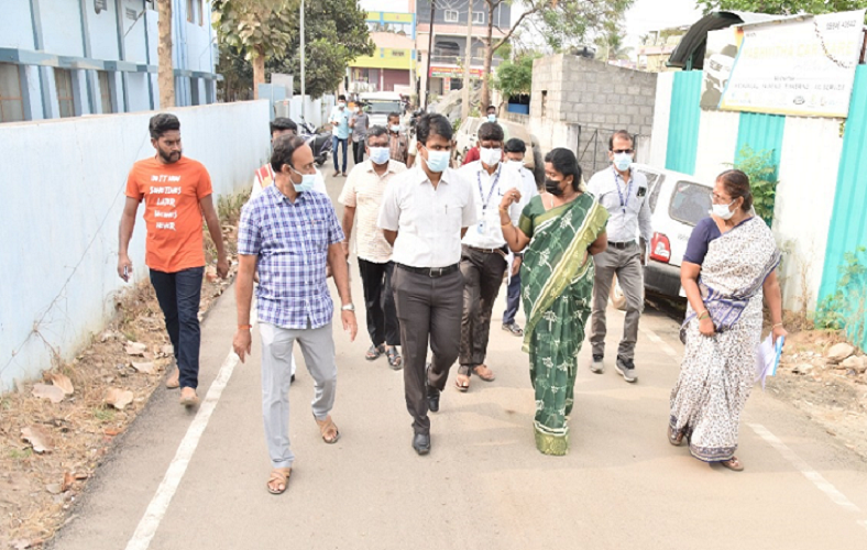  	Commissioner inspection - Street work at Ward No. 34