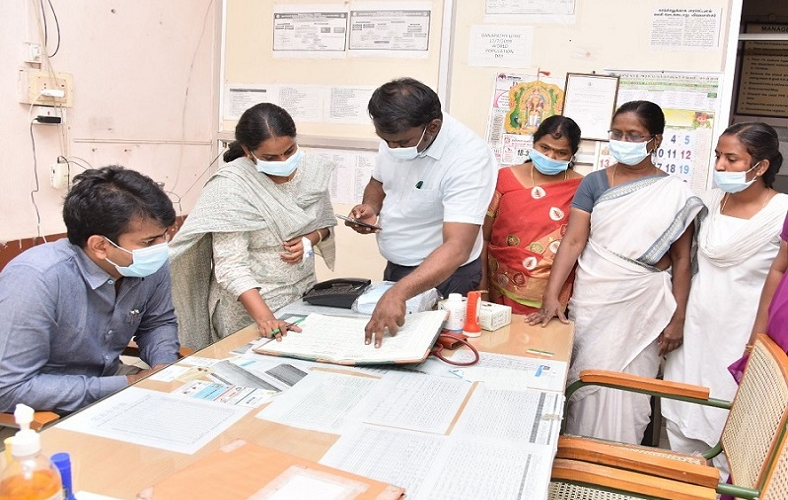 Commissioner inspection @ Primary Health Center, Ganapathy